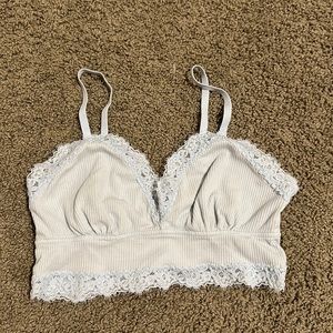 light blue tank top / bralette
